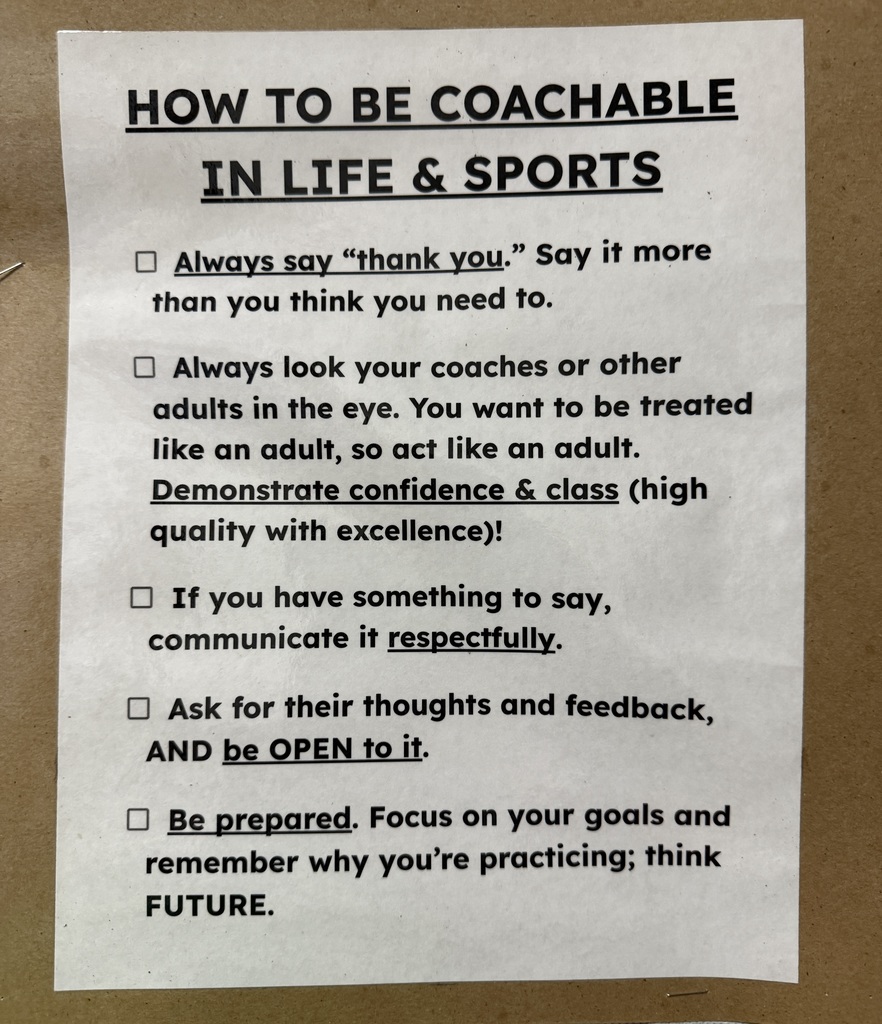 Coachable