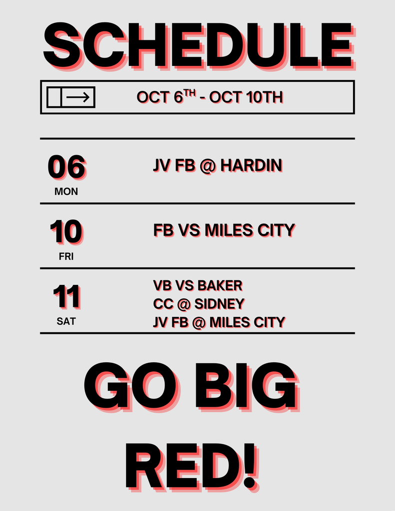 DCHS Activities October 6-10