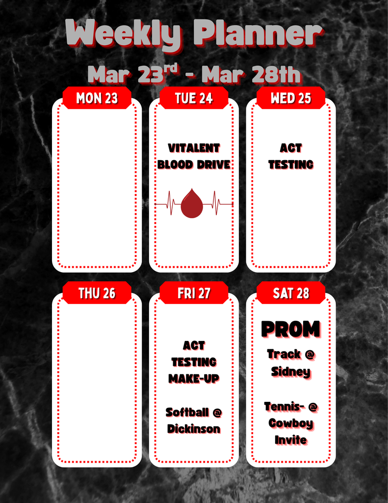 DCHS Activities 3/23-3/28