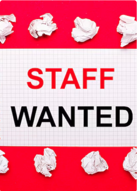 red and white with wording