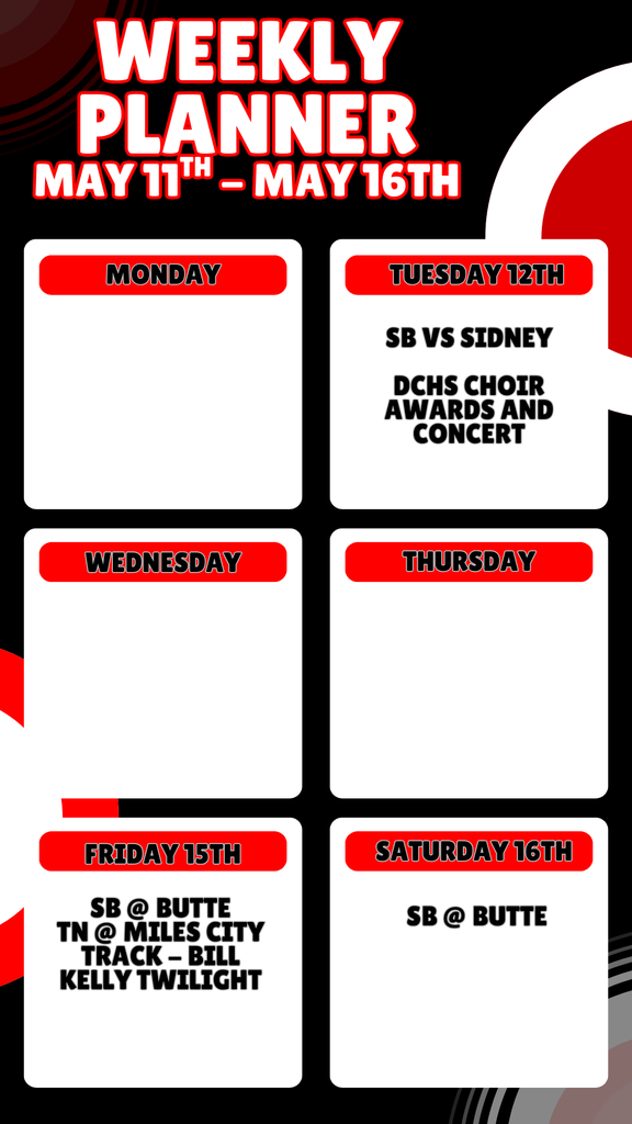 DCHS Events 5/11-5/16