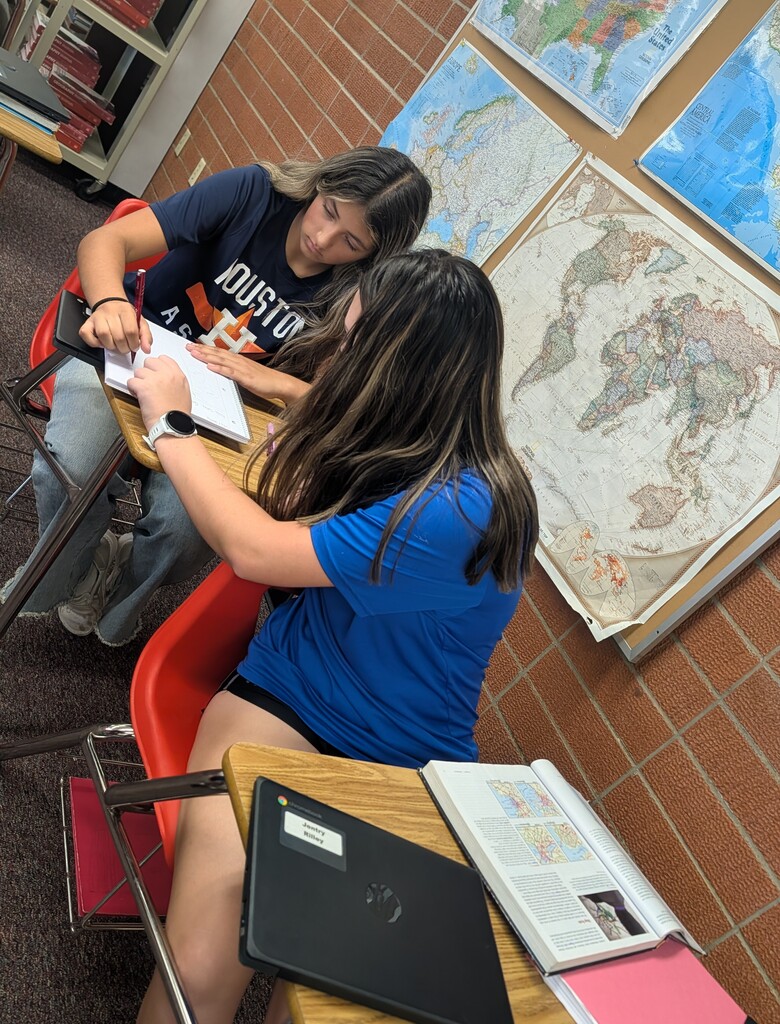 students working