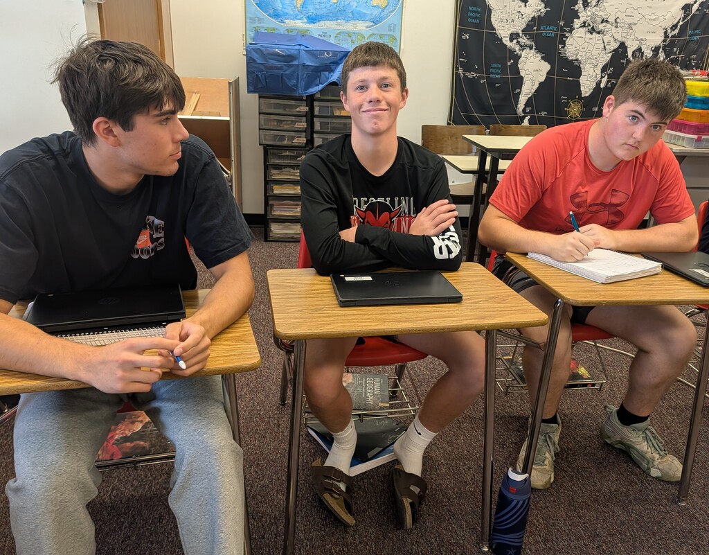 students working