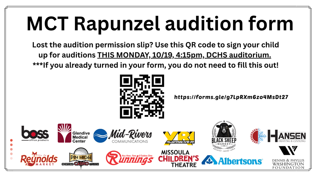 Missoula Children's Theater Sign-Ups