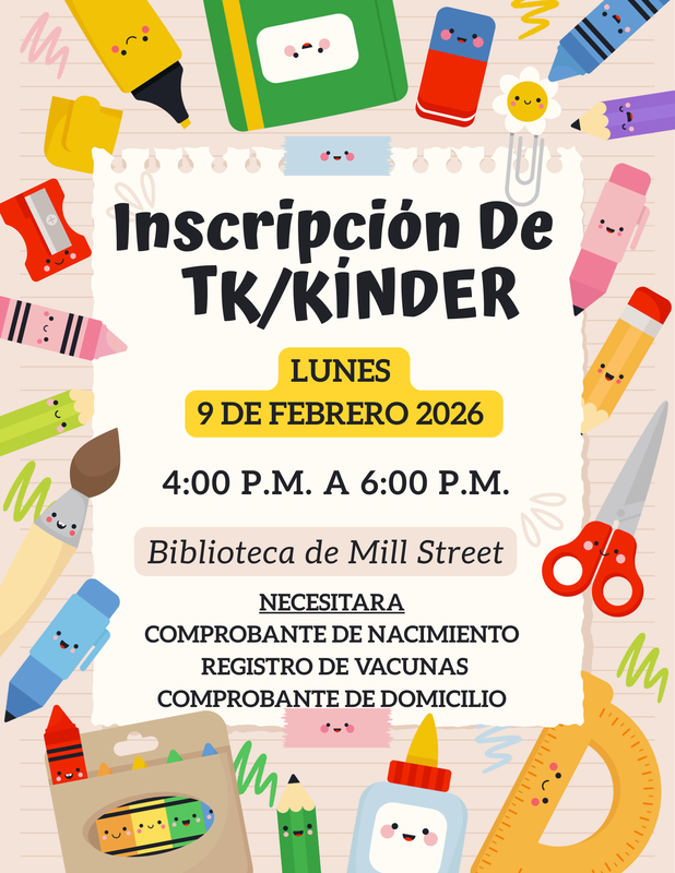 OUSD TK/Kinder Registration - Spanish
