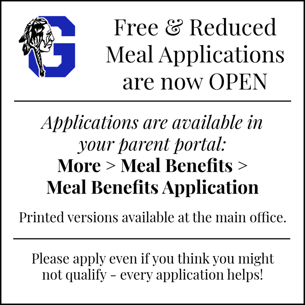 Free and Reduced applications are now open - fill yours out today!