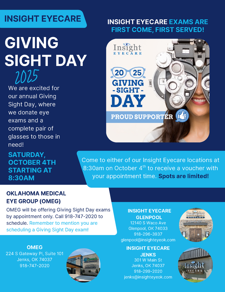 Free eye exams Saturday