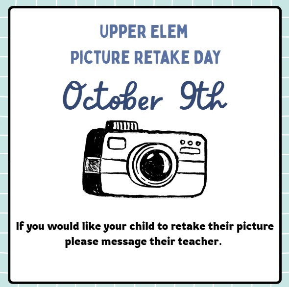Upper Elem Picture Retakes