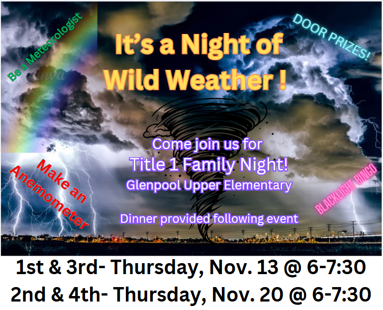 Wild Weather Nights at the Upper Elementary