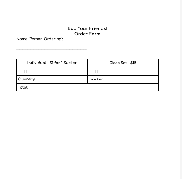 Order Form