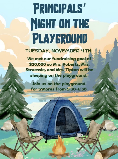 Upper Elem Principals' night on the playground