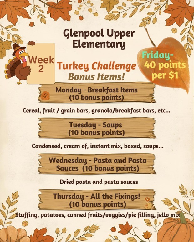Upper Elem Week 2 Turkey Challenge Bonus Items