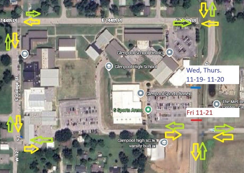 Warrior Road Closures