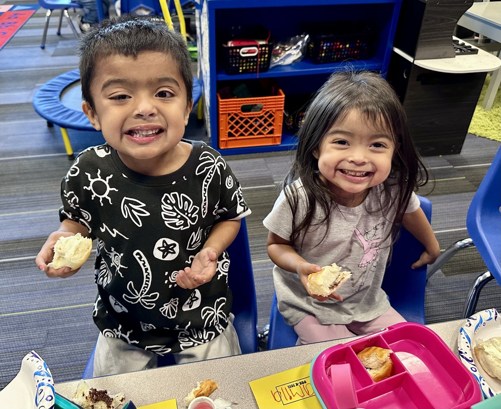Trying the butter they made in class.