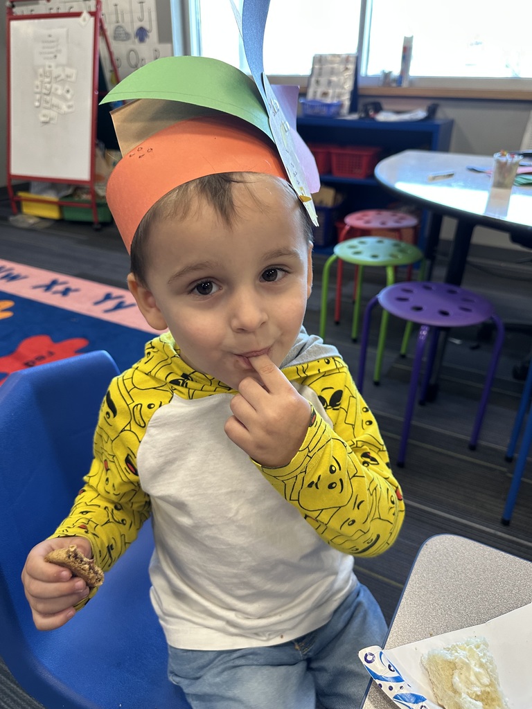 Trying the butter they made in class.