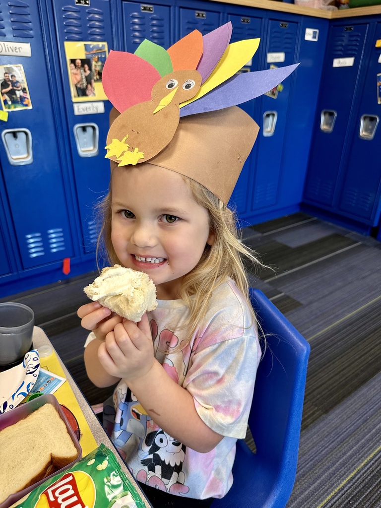 Trying the butter they made in class.