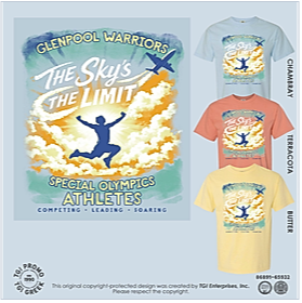 The Sky's the Limit  T-shirt for Special Olympics at Glenpool