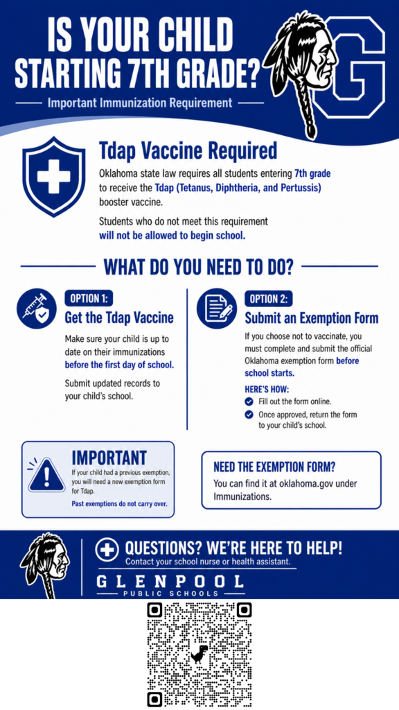 7th Grade Immunization Information