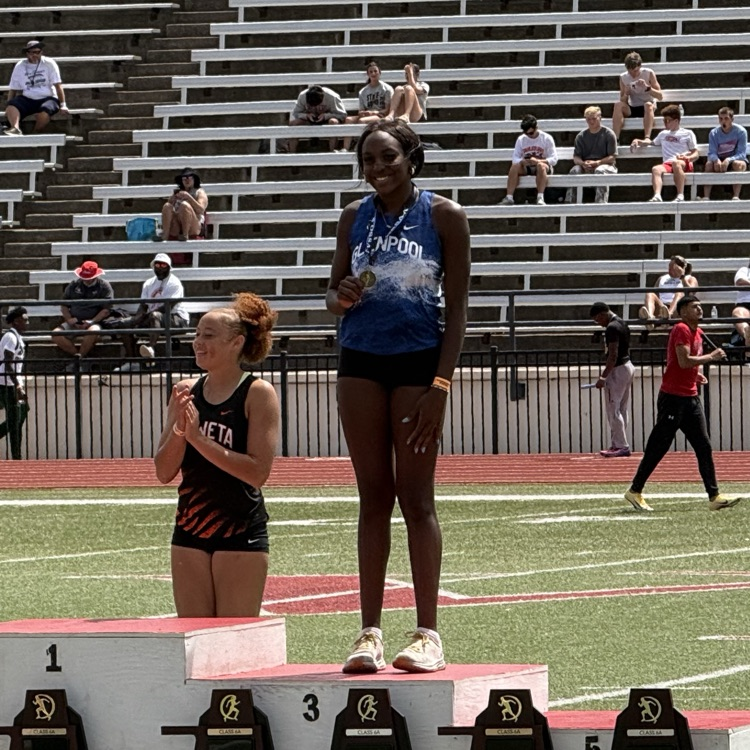 3rd place 5A Girls High Jump, Tyra McKinney.