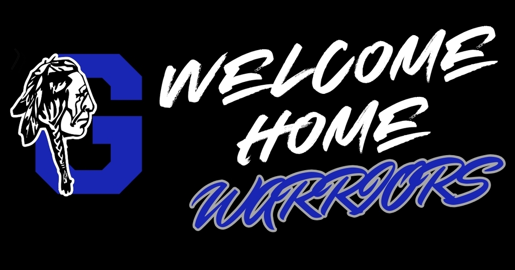 A blue and white logo on a black background displays "Welcome Home Warriors" with a warrior's head.
