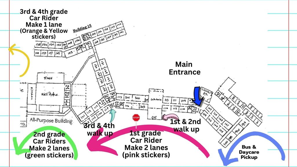 Dismissal Map - Upper Elem