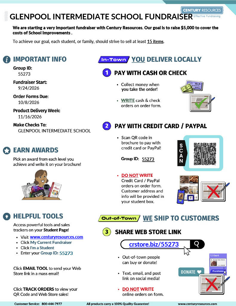 Fundraiser instructions
