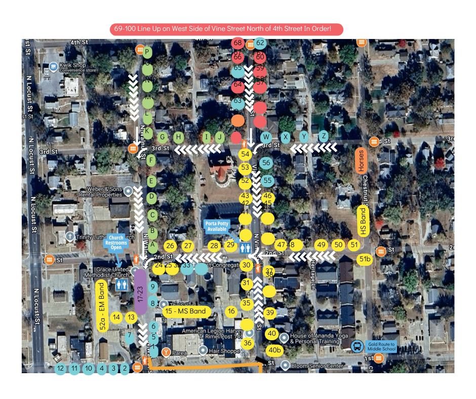 Hoco Parade Info