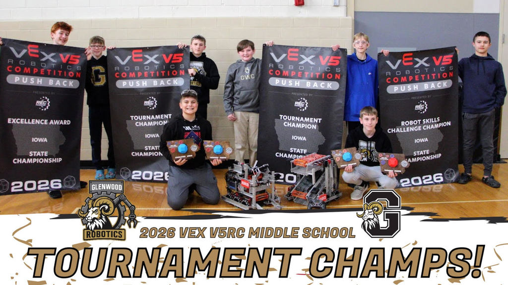 Liam Reckinger, Micah Kauffman, Mason Cowell, Landon Heino, Hayden Nennema, William Witzke, Owen Sorensen and Caleb Loder for winning Tournament Champions