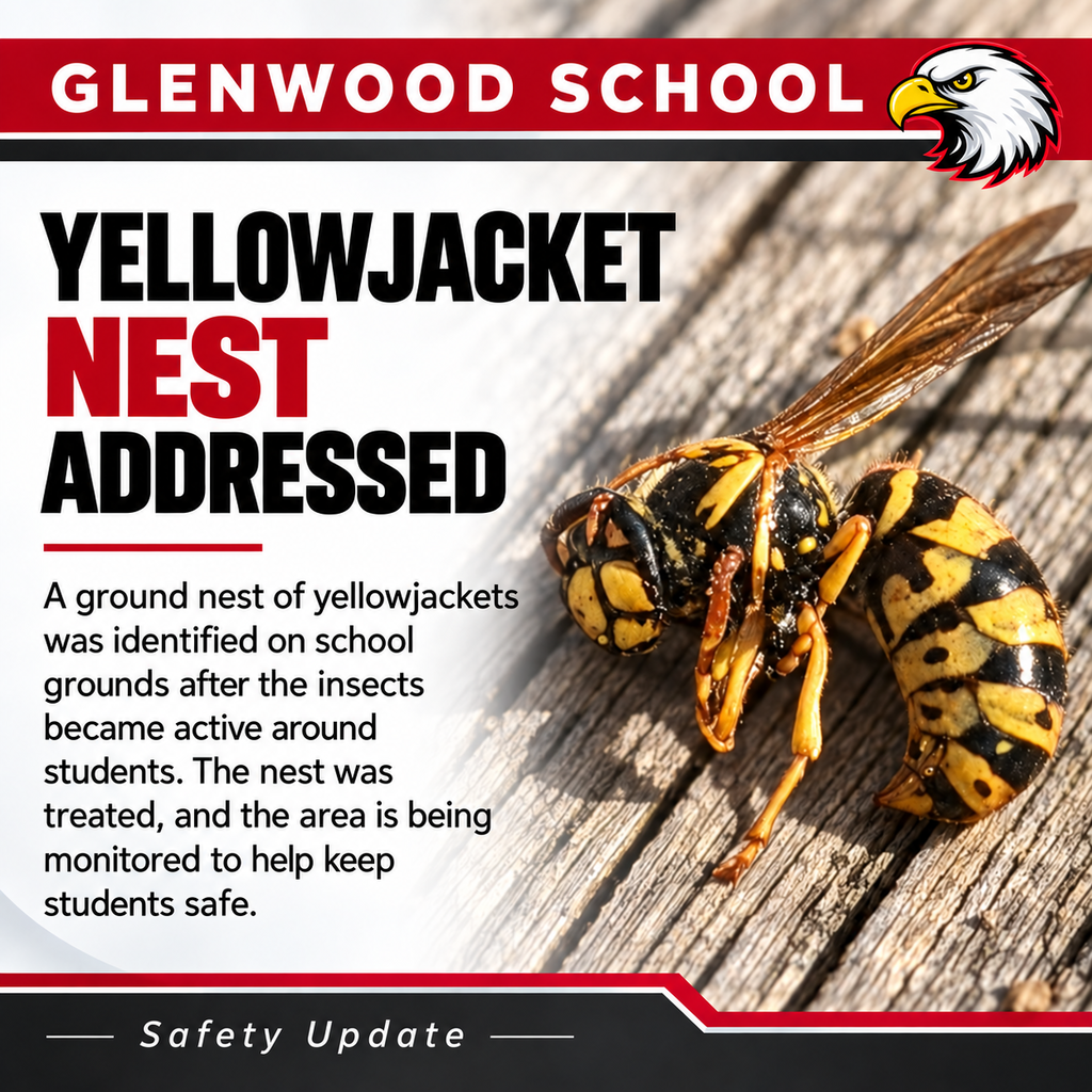 Safety Update: Yellowjacket Nest Addressed graphic.