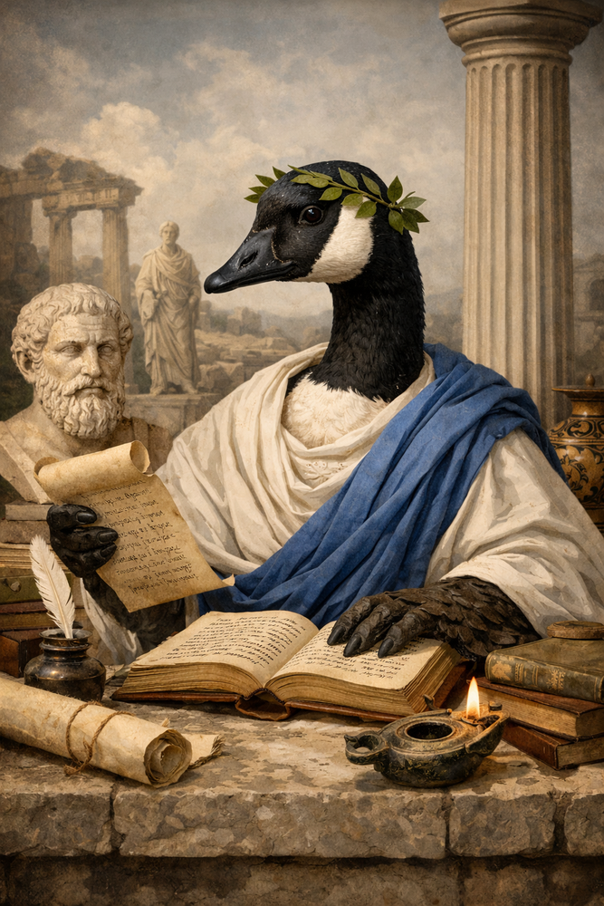 Greek scholar goose