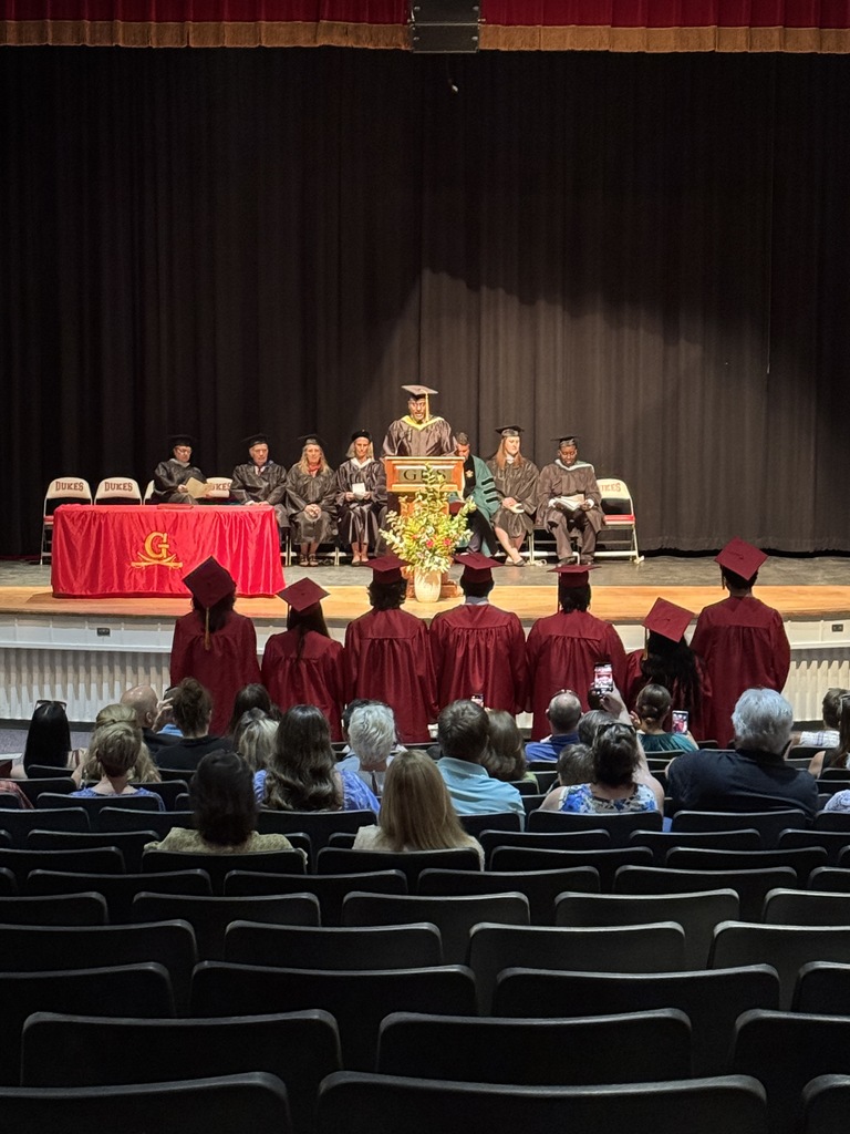 🎓✨ Celebrating Our Summer 2025 Graduates! ✨🎓  In the very first ceremony held in our beautifully renovated auditorium, Gloucester High School proudly recognized our Summer 2025 graduates!  Dr. Anthony Vladu delivered heartfelt remarks and honored each student by name. Mr. Ade Brayboy celebrated their accomplishments, and Mrs. Leonne Arsenovic officially certified our graduates.  We are so proud of this incredible group. Once a Duke, always a Duke. 💛❤️ #GHSSummerGraduation #ClassOf2025 #OnceADukeAlwaysADuke #DukePride