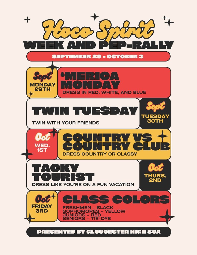 🎉🏈✨ Homecoming 2025 is almost here, Dukes! ✨🏈🎉  Get ready for a week full of spirit, tradition, and celebration! From float building and spirit week themes to the parade, pep rally, big game, and our “A Night in Greece” dance — it’s going to be an unforgettable Homecoming. 💛❤️  Check out all the important dates and details on the flyers below, and let’s show off that Duke pride all week long. 🙌  #DukesHomecoming2025 #DukePride #OnceADukeAlwaysADuke