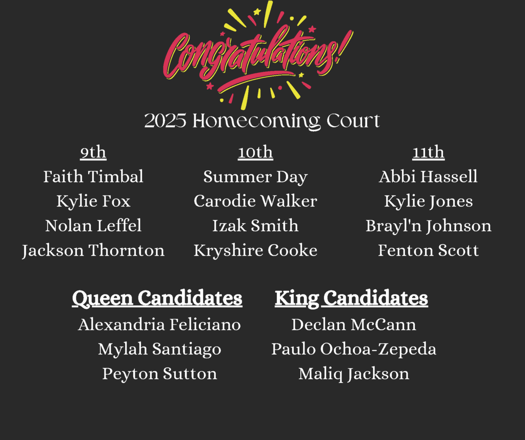 👑✨ Congratulations to the 2025 GHS Homecoming Court! ✨👑  We are proud to announce this year’s Homecoming Court! These outstanding Dukes were nominated by their peers to represent school spirit, leadership, and Duke pride during our 2025 Homecoming celebrations. 💛❤️  Join us in congratulating them and celebrating all week long as we build up to the big game and crowning moment! 🏈🎉  #GHSHOCO2025 #DukePride #GoDukes #HomecomingCourt