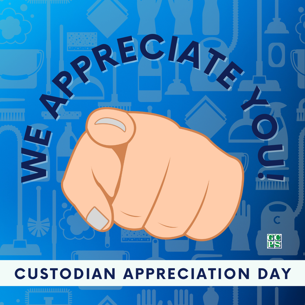 🧹💫 Happy Custodian Appreciation Day! 💫🧹 A huge thank you to our amazing custodial staff who work tirelessly to keep our schools clean, welcoming, and safe every single day. Your efforts make a world of difference for our students and staff! 💛 #CustodianAppreciationDay #GCPSProud