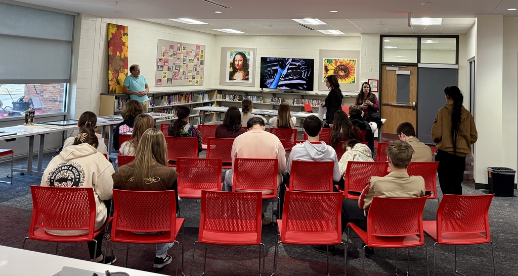 Mrs. Kathy Burns’ and Ms. Susan Sharps’ classes participated in a powerful Gallery Walk after reading Night by Elie Wiesel, exploring WWII and the Holocaust through artifacts, images, videos, music, and artwork.  A special thank-you to Mr. Jim Eccleston for sharing his collection, hosting a station, and taking student questions, and to Mrs. Wrenn Kibler and Mrs. Jessica North for hosting the event in the Library Media Center and helping make this meaningful learning experience possible.