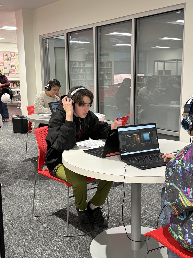 Mrs. Kathy Burns’ and Ms. Susan Sharps’ classes participated in a powerful Gallery Walk after reading Night by Elie Wiesel, exploring WWII and the Holocaust through artifacts, images, videos, music, and artwork.  A special thank-you to Mr. Jim Eccleston for sharing his collection, hosting a station, and taking student questions, and to Mrs. Wrenn Kibler and Mrs. Jessica North for hosting the event in the Library Media Center and helping make this meaningful learning experience possible.