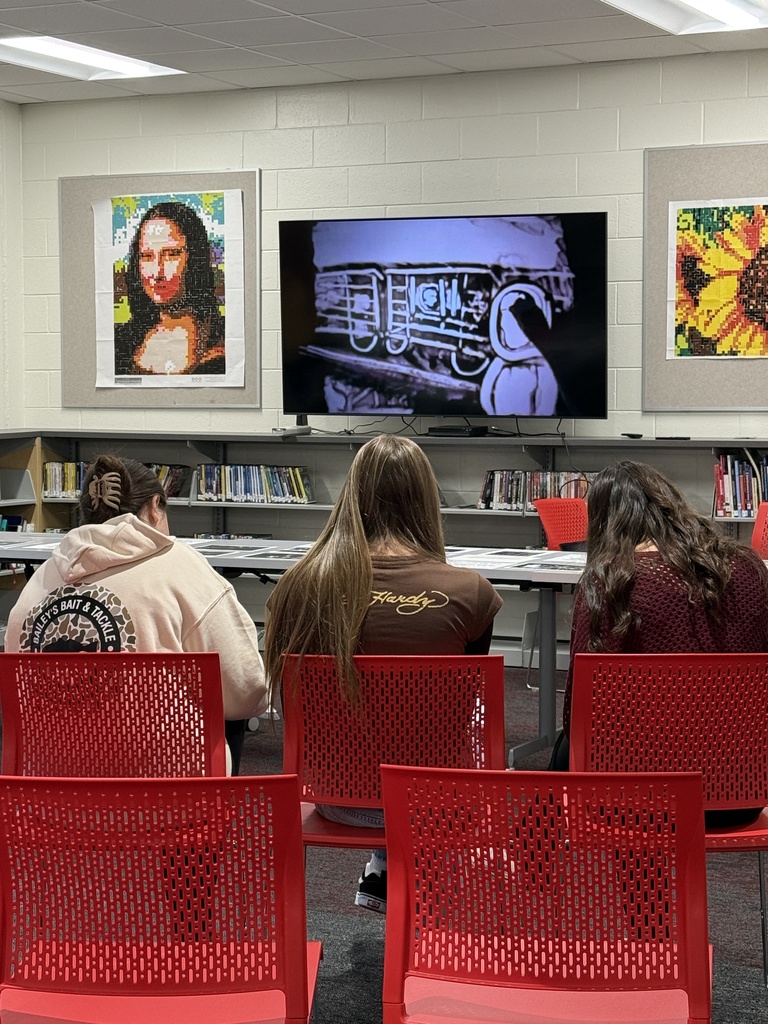 Mrs. Kathy Burns’ and Ms. Susan Sharps’ classes participated in a powerful Gallery Walk after reading Night by Elie Wiesel, exploring WWII and the Holocaust through artifacts, images, videos, music, and artwork.  A special thank-you to Mr. Jim Eccleston for sharing his collection, hosting a station, and taking student questions, and to Mrs. Wrenn Kibler and Mrs. Jessica North for hosting the event in the Library Media Center and helping make this meaningful learning experience possible.