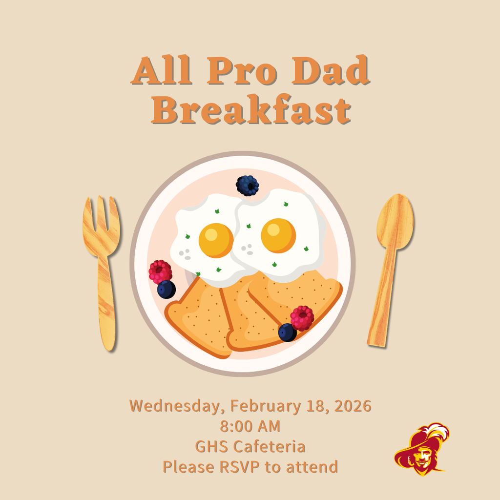 GHS is excited to host our All Pro Dad Breakfast, a special morning celebrating fathers and the important role they play in their child’s life. 💙 📅 Visit the GHS website and click on Events to add it to your calendar and access the RSVP link. Space is limited, so be sure to sign up!