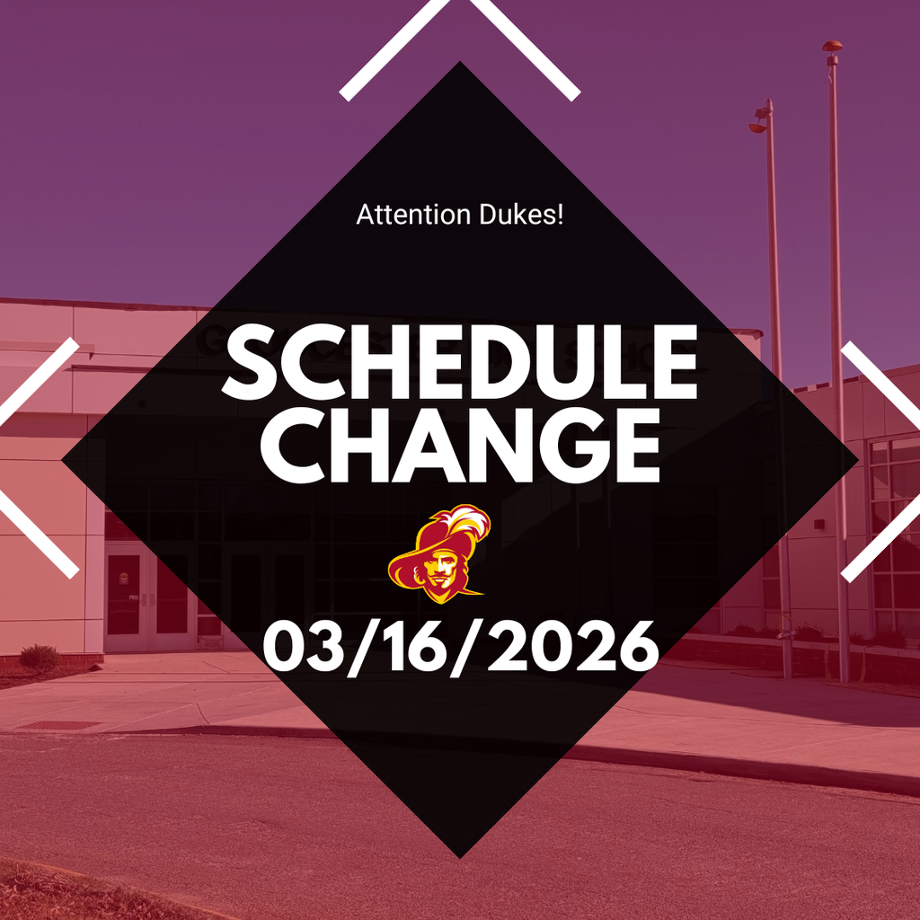 ⚠️ GHS Weather Update⚠️ Due to the forecast for severe weather, there will be no school for students on Monday, March 16, 2026, and no virtual instruction. Monday will be a teacher and staff workday.  School buildings will remain open for staff and liberal leave will apply. We will continue to monitor updates from the National Weather Service.