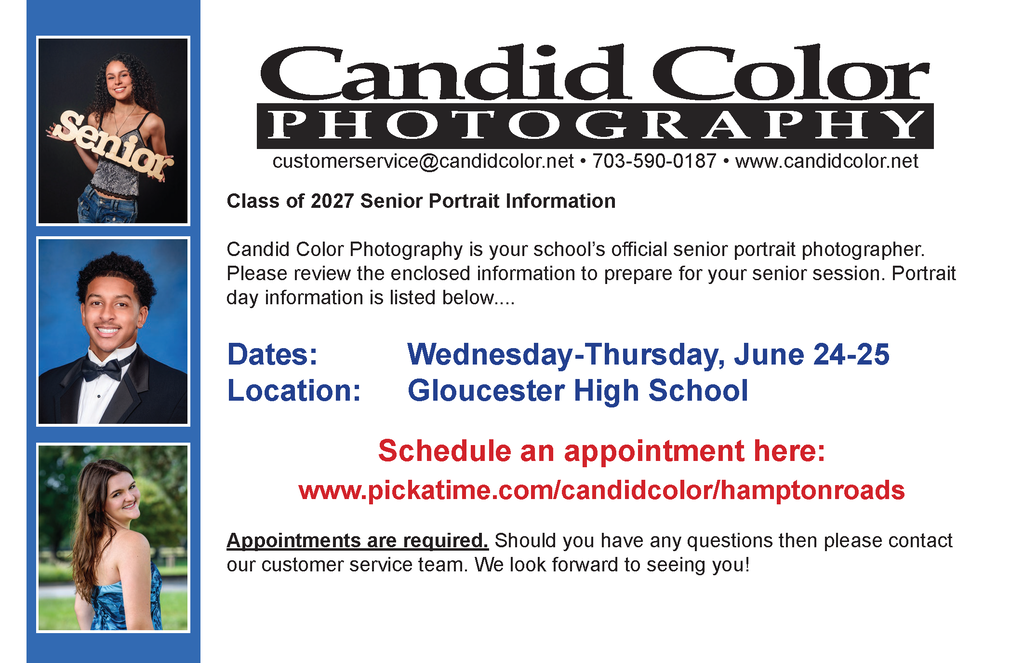 Candid Color  Class of 2027 Senior Portraits
