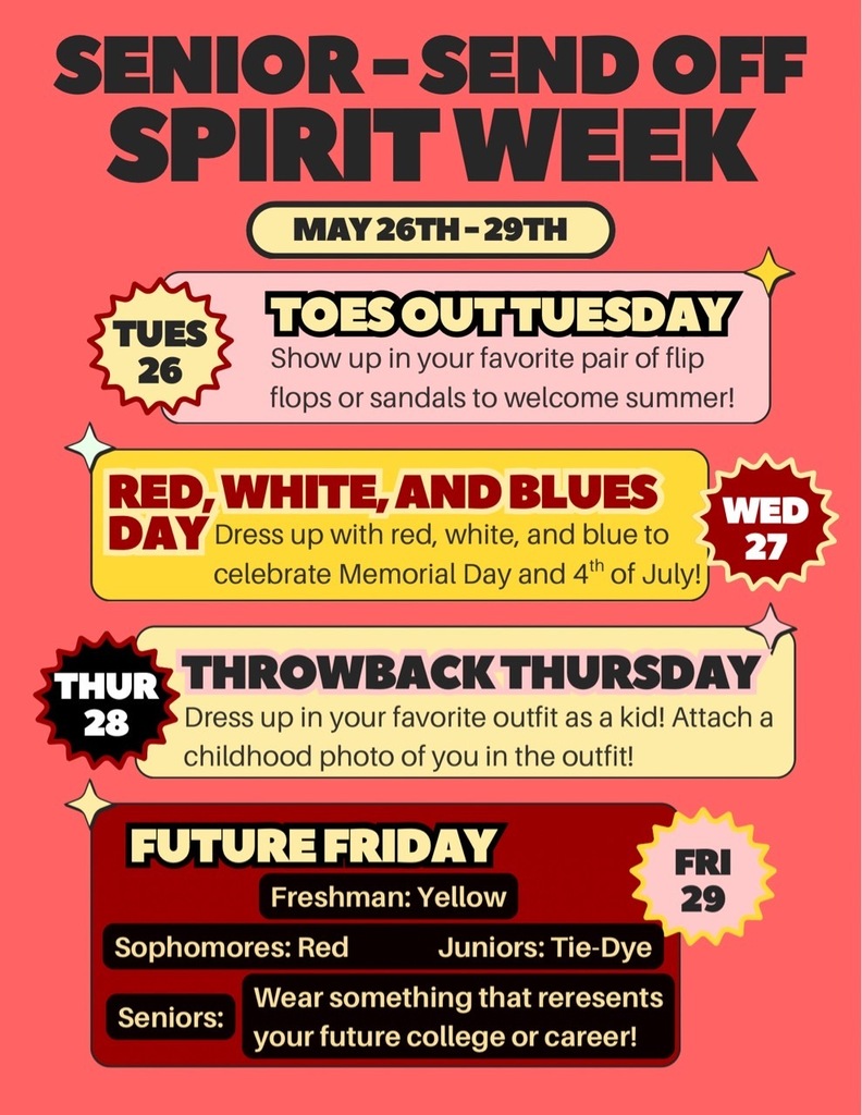 Senior Send off spirit week