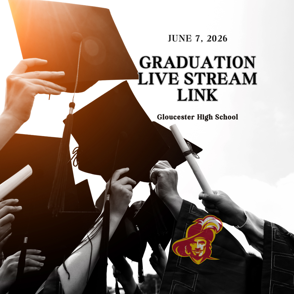 🎓 Congratulations, Gloucester High School Class of 2026! 🎓 Take a moment to celebrate your hard work, achievements, and the memories you've made along the way. As you turn the page to your next chapter, know that your GHS family is proud of all you have accomplished and excited for all that lies ahead.  We invite our school community in celebrating the Class of 2026 by watching the graduation ceremony live from William & Mary's Kaplan Arena on Sunday, June 7, 2026.  📺 Livestream: https://youtube.com/live/WBwdSLRO2Fc?feature=share  Once a Duke, always a Duke.  #GHSClassOf2026 #GoDukes #Graduation