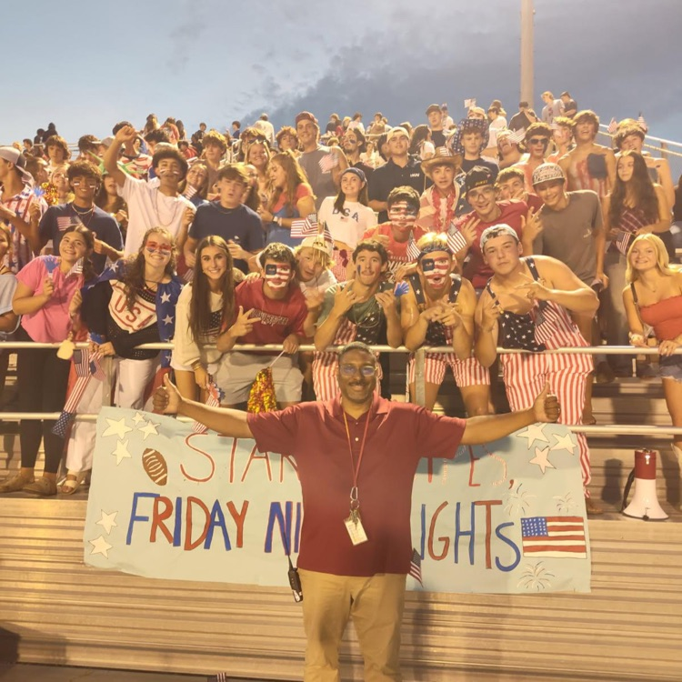 Stars, stripes, and Friday night lights! Duke Nation showed UP tonight. 🇺🇸🏈 #GoDukes