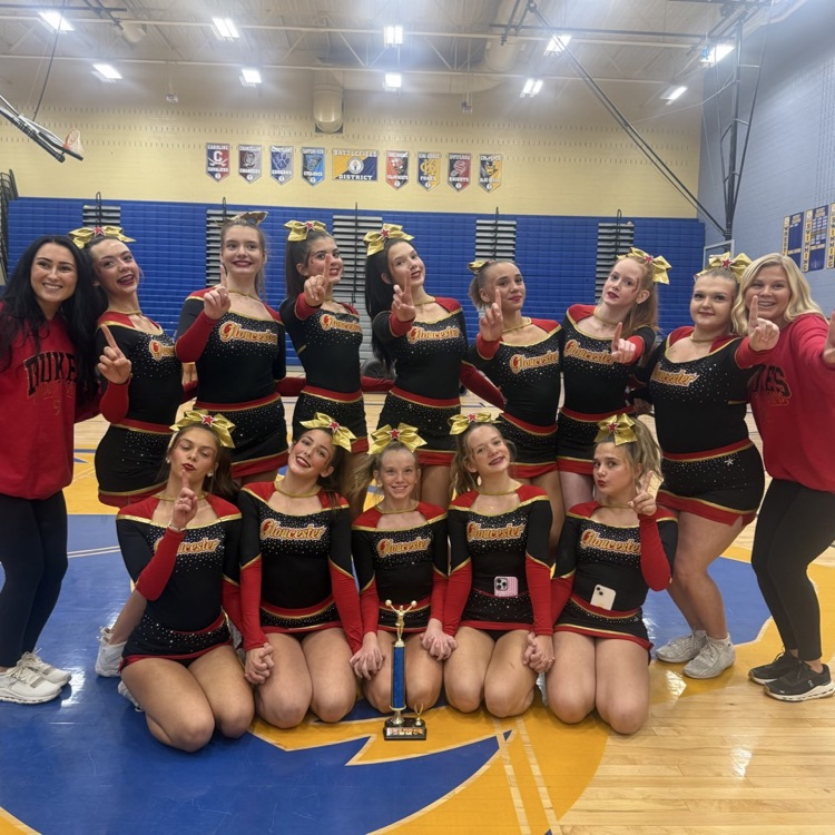 congratulations to JV cheer for taking first place Monday night