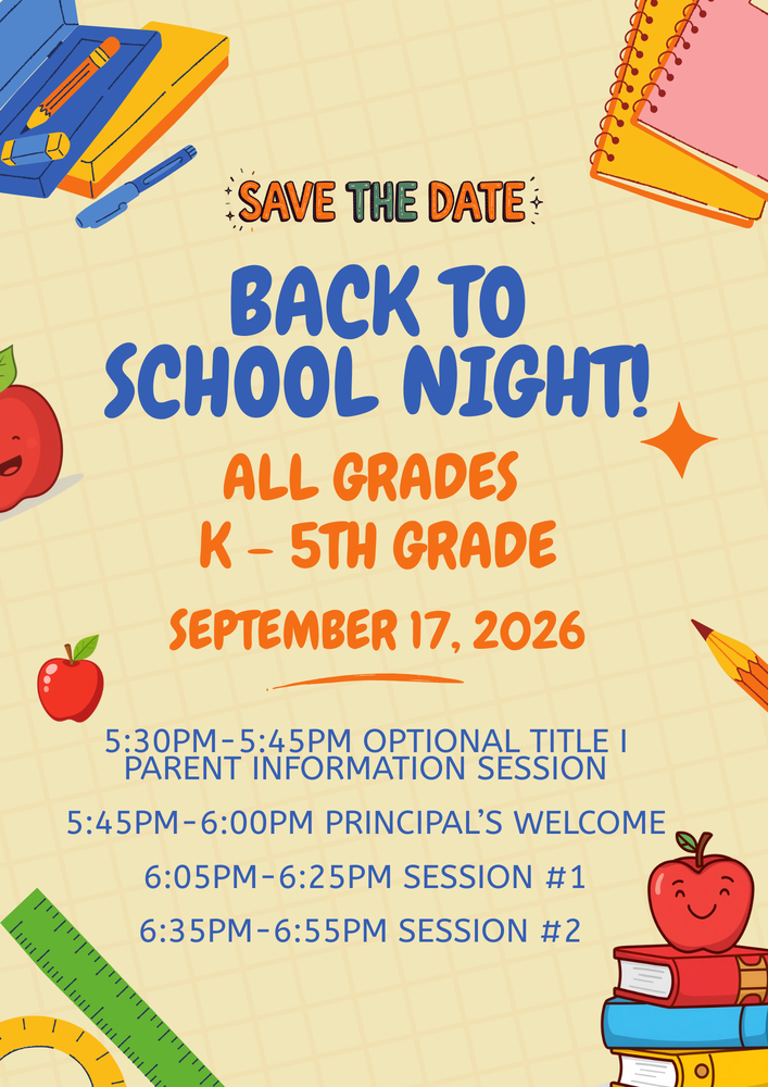 Back to School Night Information