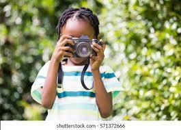 Child taking photo