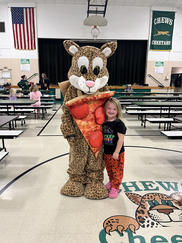 Student with Champ at the Reading Patch
