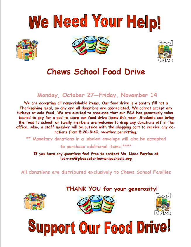 Food Drive Flier