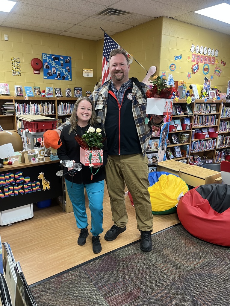 JWL Support Professional (Mrs. Conn) and Educator of the Year (Mr. Blank)