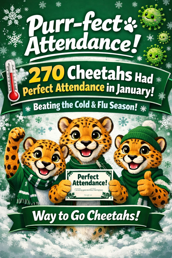 January Perfect Attendance Graphic
